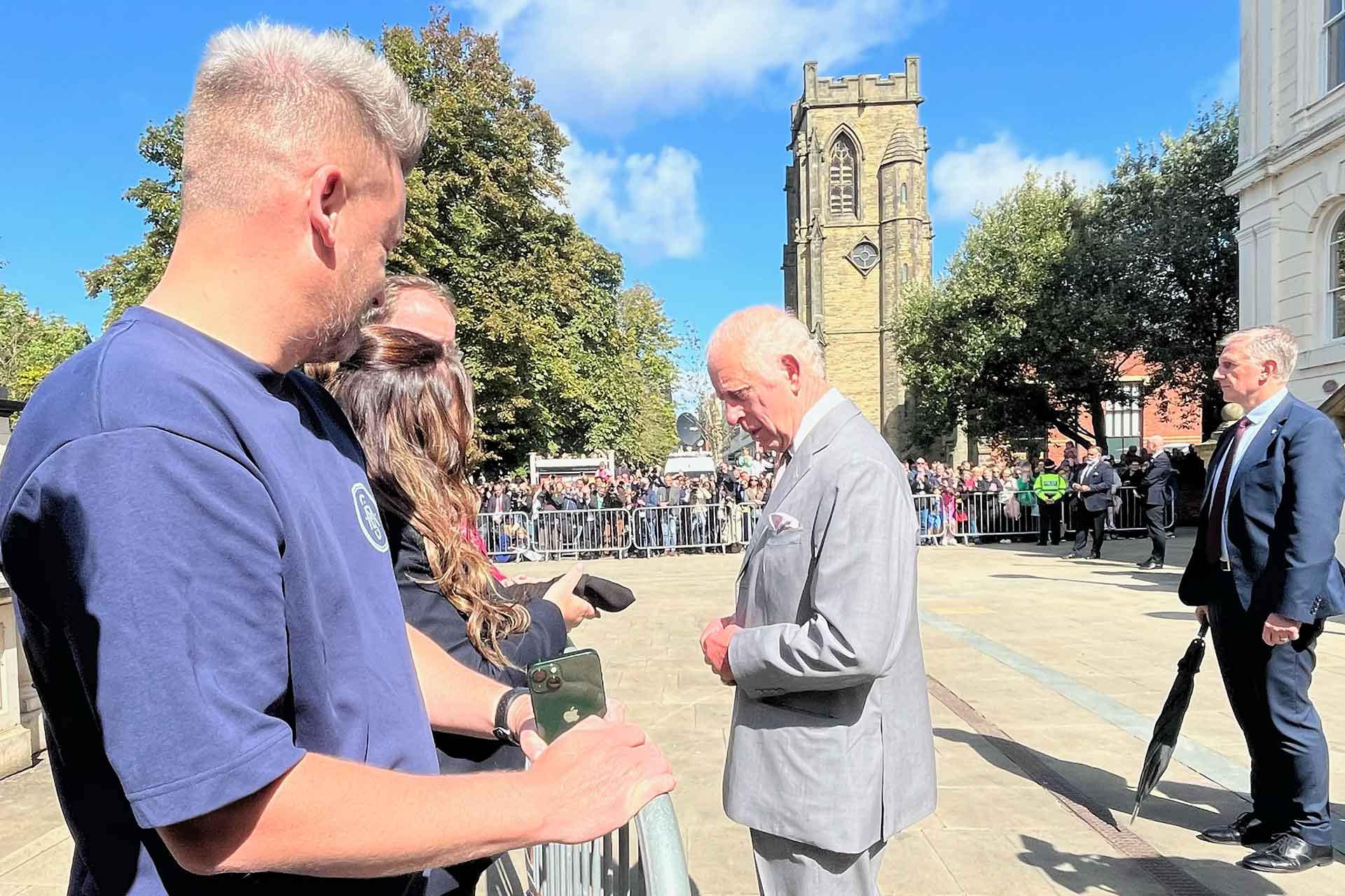 King Charles Southport meets Geoff